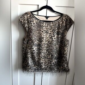 Ann Tylor Leopard pattern blouse